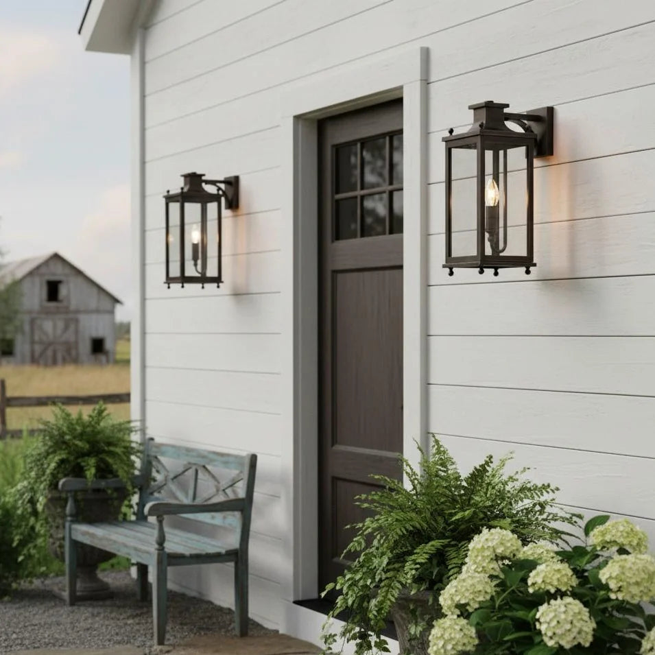 Outdoor Wall Lamp | Brass & Glass | IP65 Rated