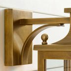 Outdoor Wall Lamp | Brass & Glass | IP65 Rated