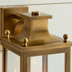 Outdoor Wall Lamp | Brass & Glass | IP65 Rated