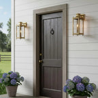Outdoor Wall Lamp | Brass & Glass | IP65 Rated