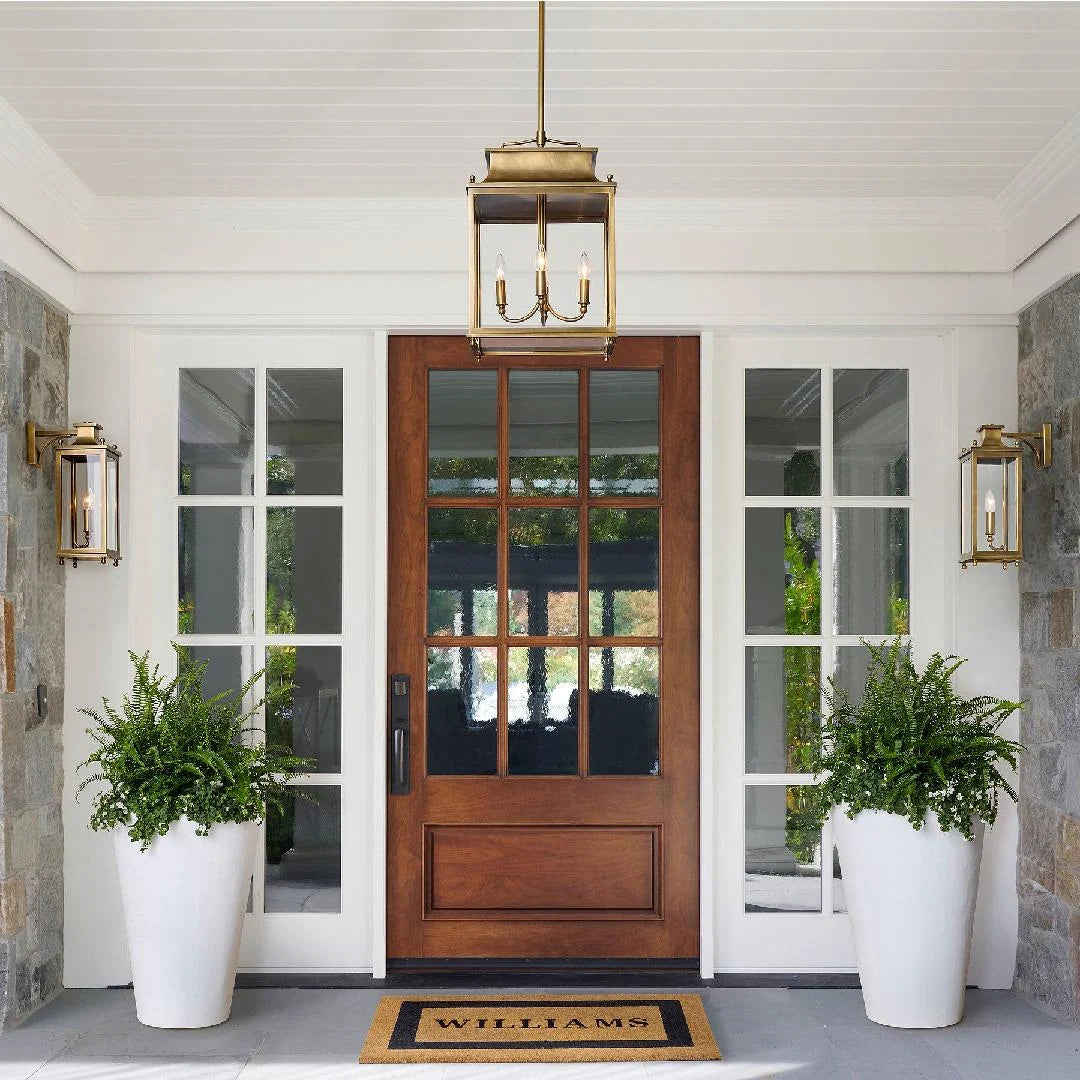Outdoor Wall Lamp | Brass & Glass | IP65 Rated
