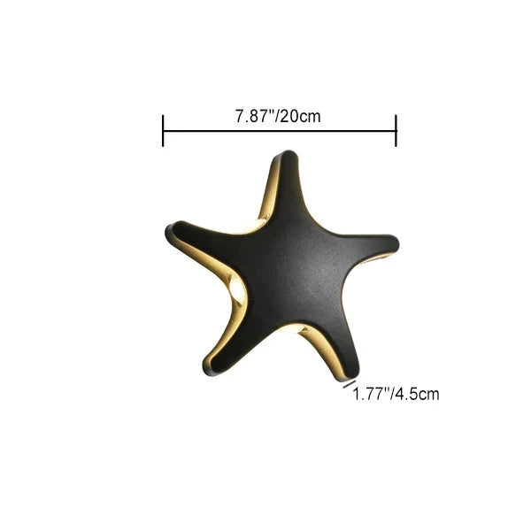 Outdoor Wall Light | Starfish Design Built-In LED & Aluminum