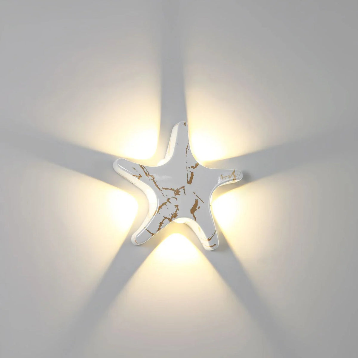 Outdoor Wall Light | Starfish Design Built-In LED & Aluminum