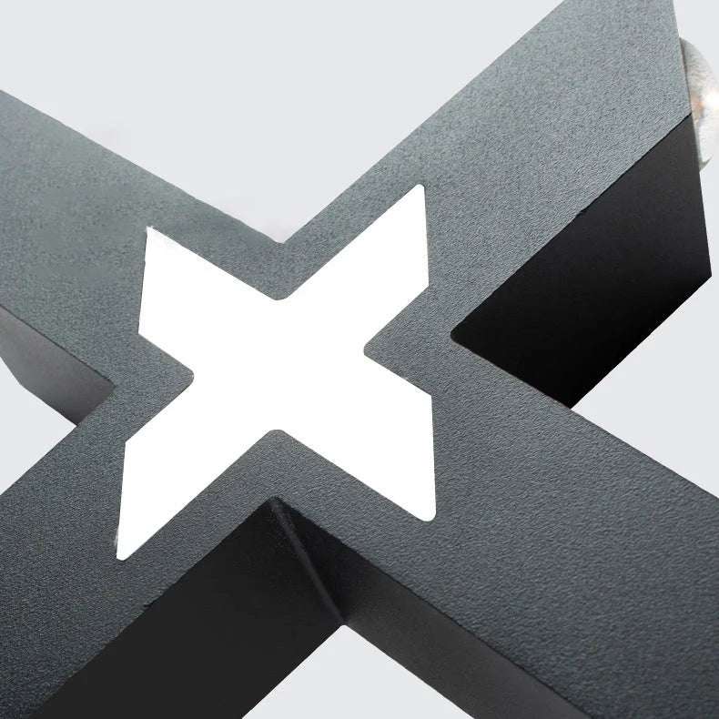 Outdoor Wall Light | X-Shaped LED Waterproof | 4 Lights