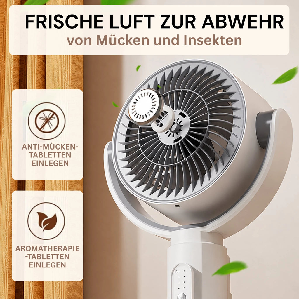 Pedestal Fan | Quiet Operation & Oscillation | Adjustable Height
