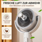 Pedestal Fan | Quiet Operation & Oscillation | Adjustable Height