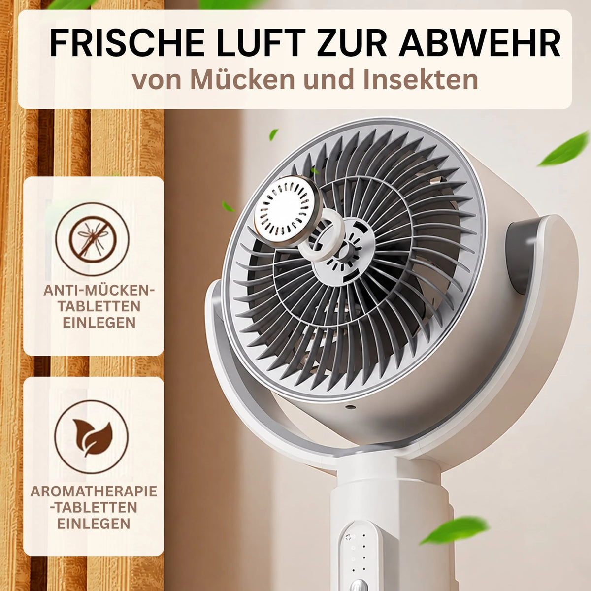 Pedestal Fan | Quiet Operation & Oscillation | Adjustable Height