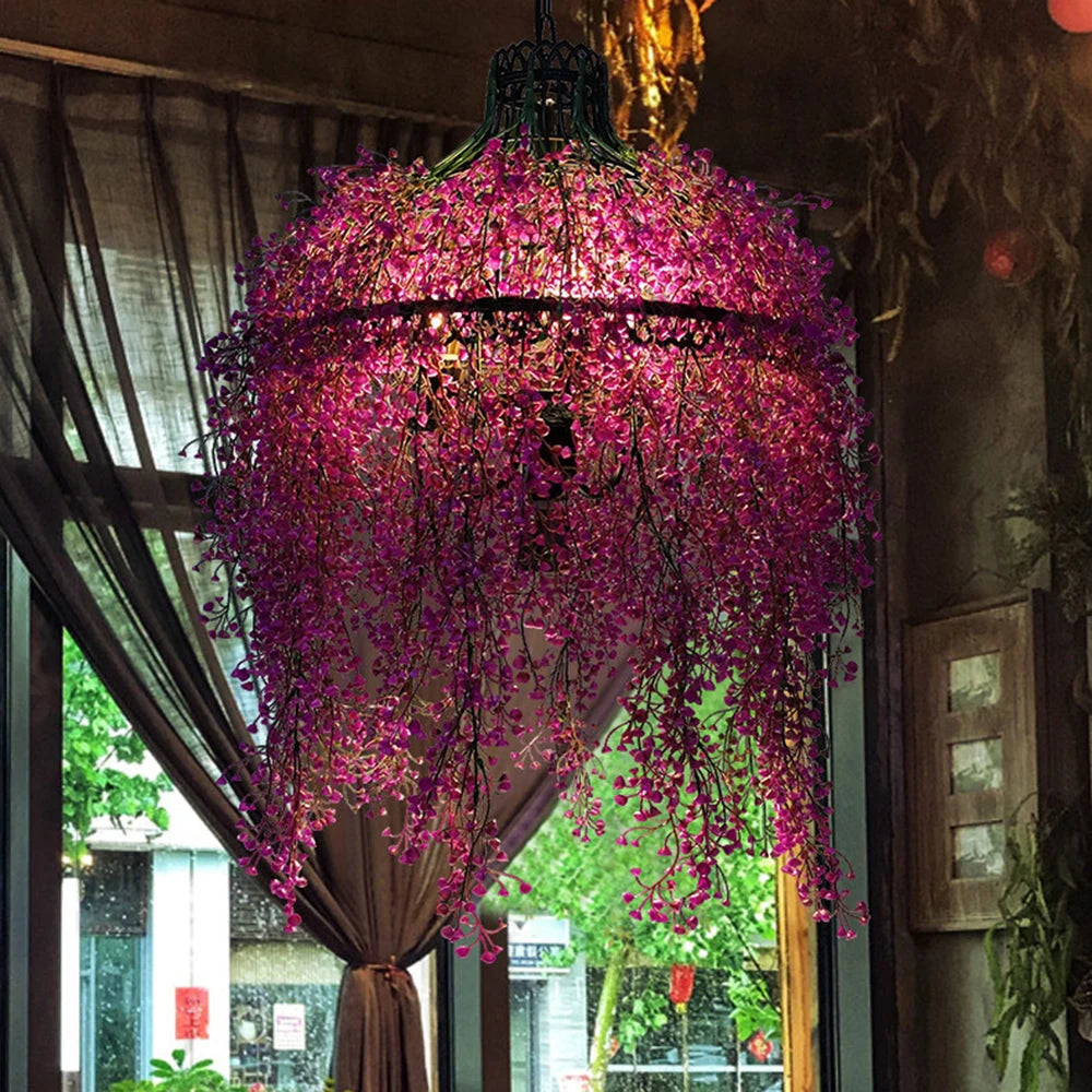 Pendant Chandelier | Metal & Acrylic Shades | 3-Light