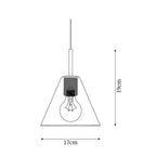 Pendant Lamp | Brass & Glass | Hardwired & Dimmer Compatible