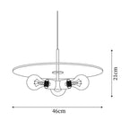 Pendant Lamp | Brass & Glass | Hardwired & Dimmer Compatible