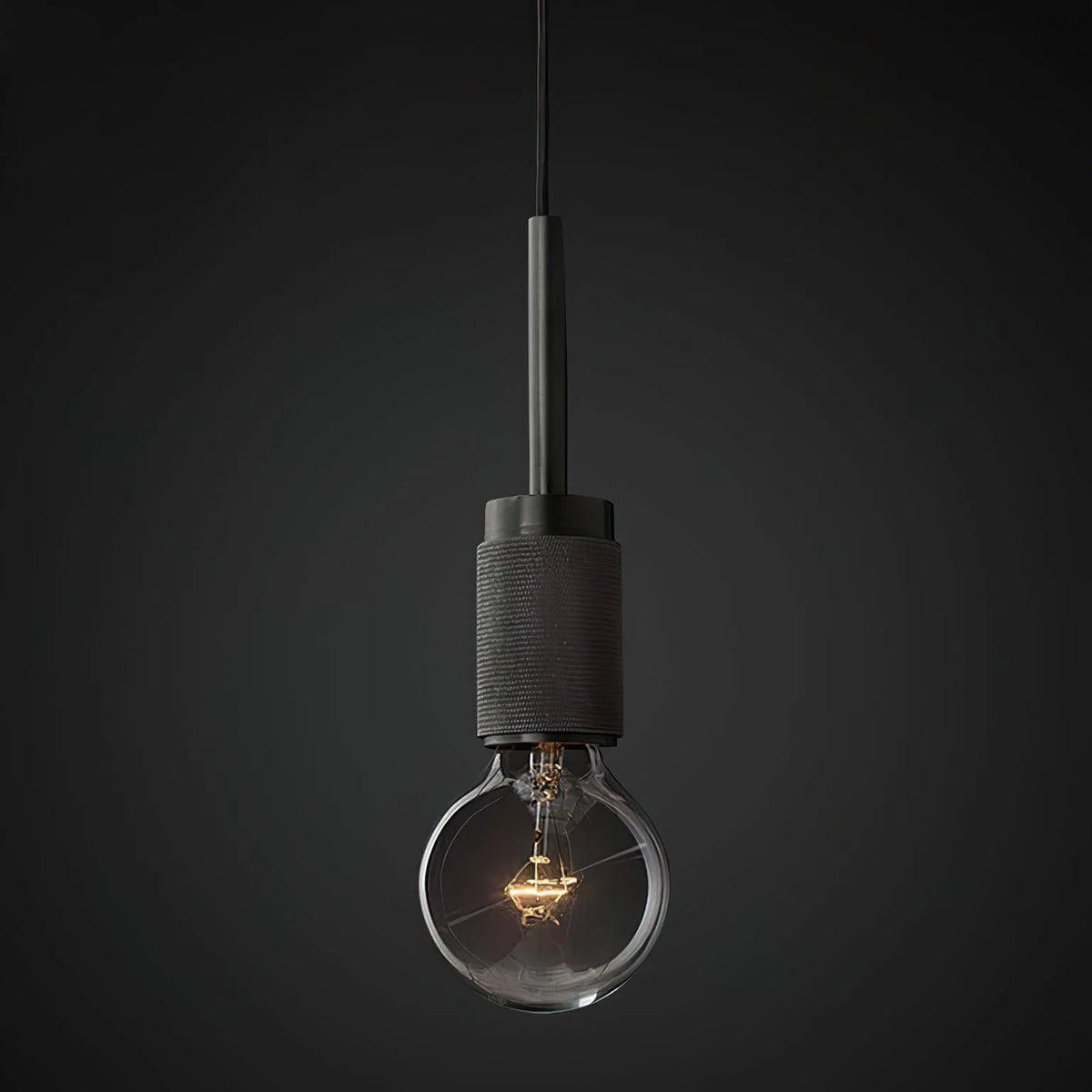 Pendant Lamp | Brass & Glass | Hardwired & Dimmer Compatible
