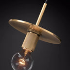 Pendant Lamp | Brass & Glass | Hardwired & Dimmer Compatible