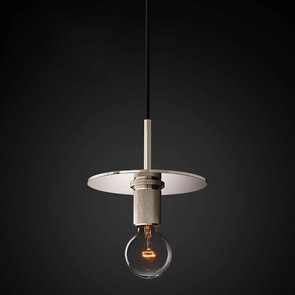 Pendant Lamp | Brass & Glass | Hardwired & Dimmer Compatible