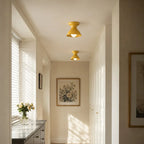 Pendant Lamp | Compact Glazed Ceramic & Open-Bulb | Six Colors