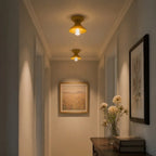 Pendant Lamp | Compact Glazed Ceramic & Open-Bulb | Six Colors