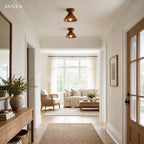 Pendant Lamp | Compact Glazed Ceramic & Open-Bulb | Six Colors