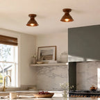 Pendant Lamp | Compact Glazed Ceramic & Open-Bulb | Six Colors