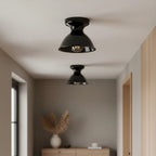 Pendant Lamp | Compact Glazed Ceramic & Open-Bulb | Six Colors