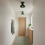 Pendant Lamp | Compact Glazed Ceramic & Open-Bulb | Six Colors