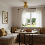 Pendant Lamp | Compact Glazed Ceramic & Open-Bulb | Six Colors