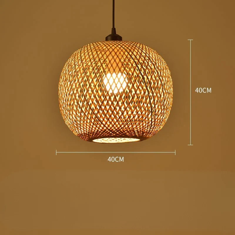 Pendant Lamp | Handwoven Rattan & Warm Ambient Light | E27 Socket