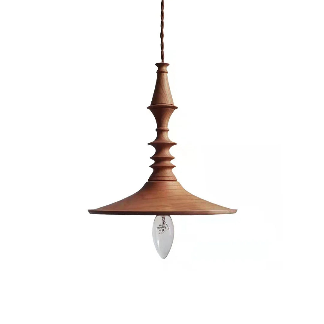 Pendant Lamp | Wood Body & E26/E27 Bulb Holder | 150 cm Cable