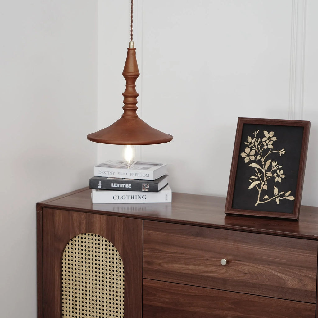 Pendant Lamp | Wood Body & E26/E27 Bulb Holder | 150 cm Cable