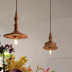 Pendant Lamp | Wood Body & E26/E27 Bulb Holder | 150 cm Cable
