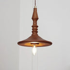 Pendant Lamp | Wood Body & E26/E27 Bulb Holder | 150 cm Cable