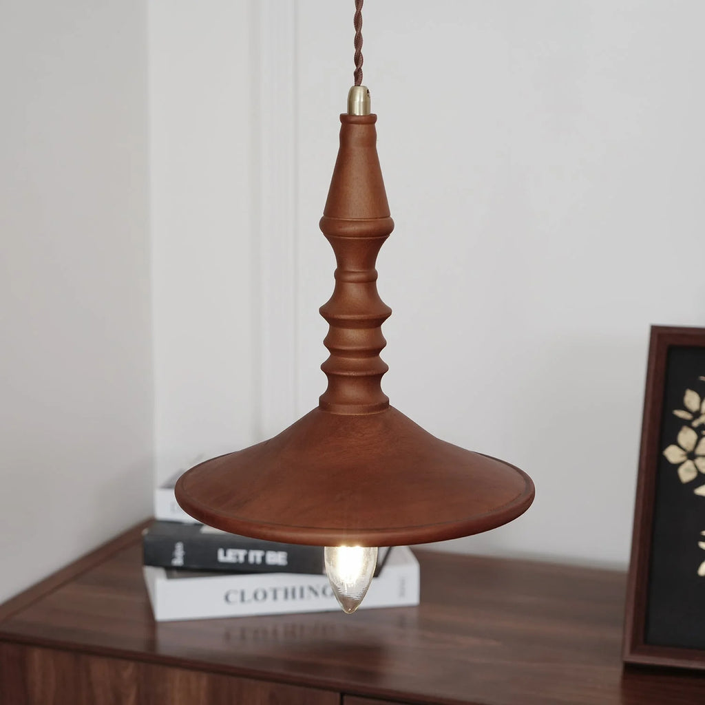 Pendant Lamp | Wood Body & E26/E27 Bulb Holder | 150 cm Cable
