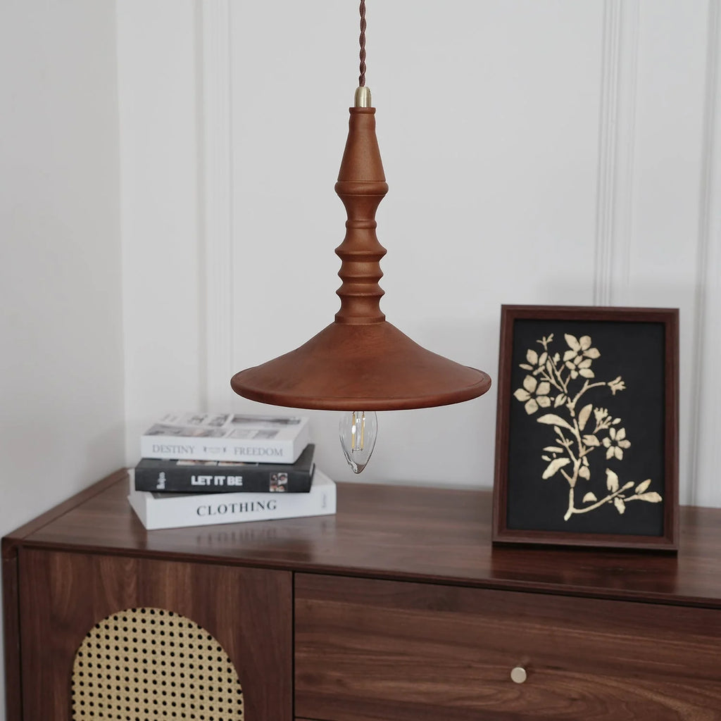 Pendant Lamp | Wood Body & E26/E27 Bulb Holder | 150 cm Cable
