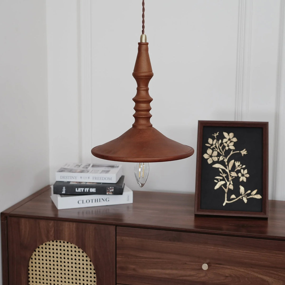 Pendant Lamp | Wood Body & E26/E27 Bulb Holder | 150 cm Cable