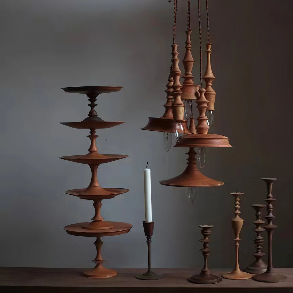 Pendant Lamp | Wood Body & E26/E27 Bulb Holder | 150 cm Cable