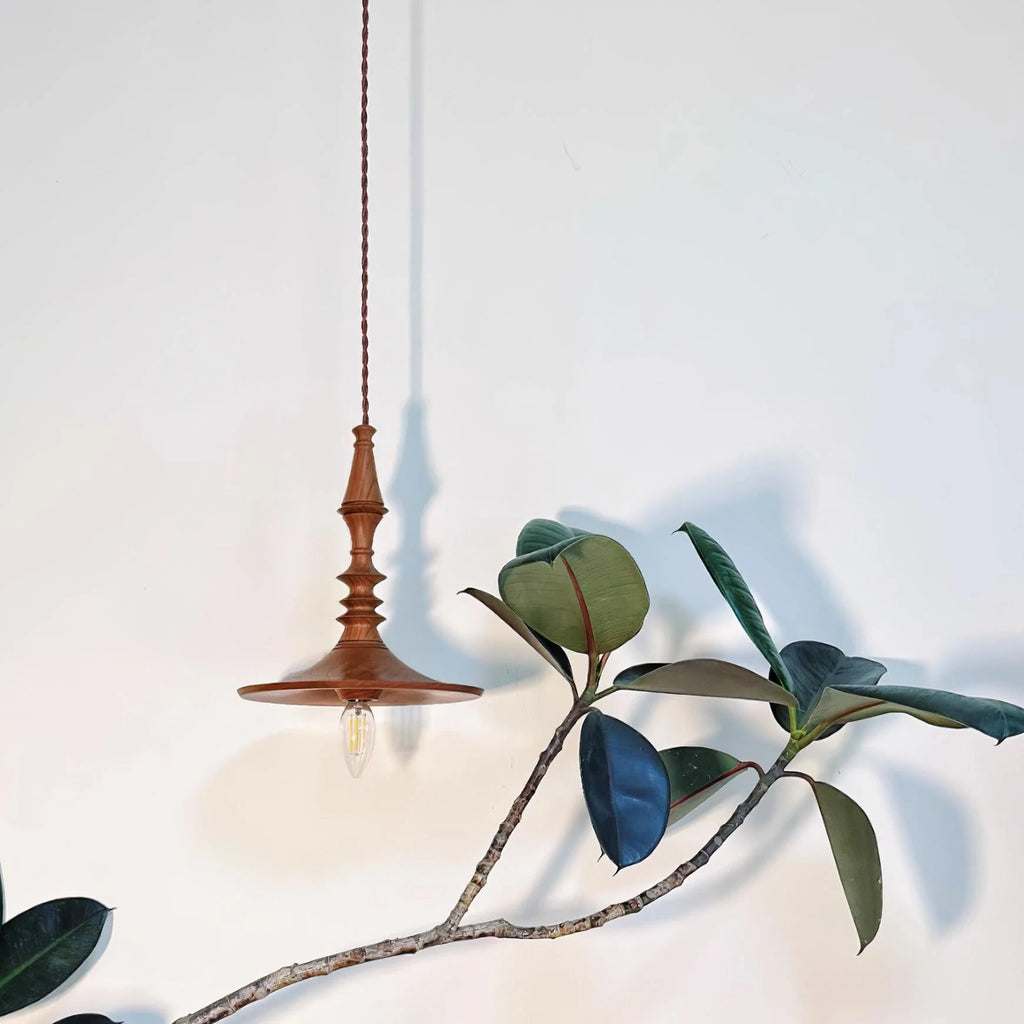 Pendant Lamp | Wood Body & E26/E27 Bulb Holder | 150 cm Cable