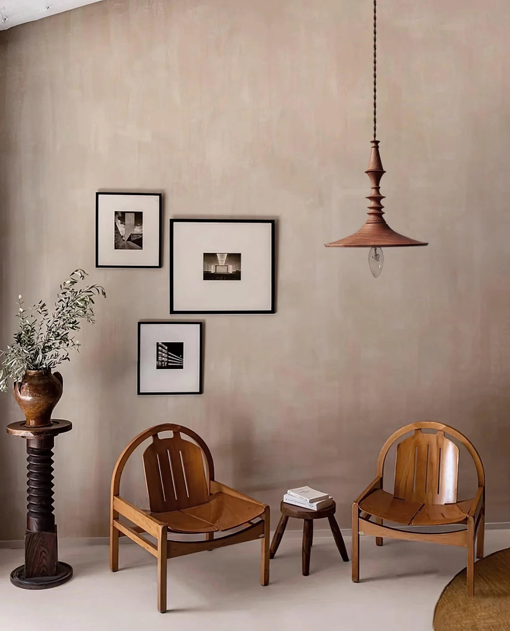 Pendant Lamp | Wood Body & E26/E27 Bulb Holder | 150 cm Cable
