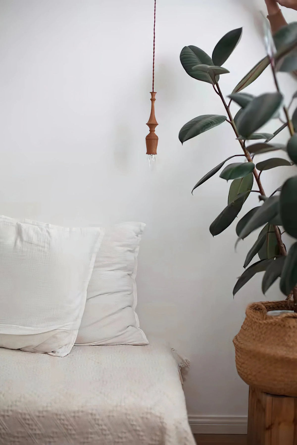 Pendant Lamp | Wood Body & E26/E27 Bulb Holder | 150 cm Cable