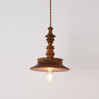 Pendant Lamp | Wood Body & E26/E27 Bulb Holder | 150 cm Cable