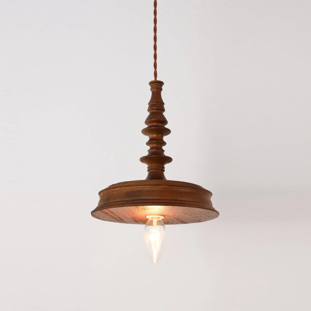 Pendant Lamp | Wood Body & E26/E27 Bulb Holder | 150 cm Cable