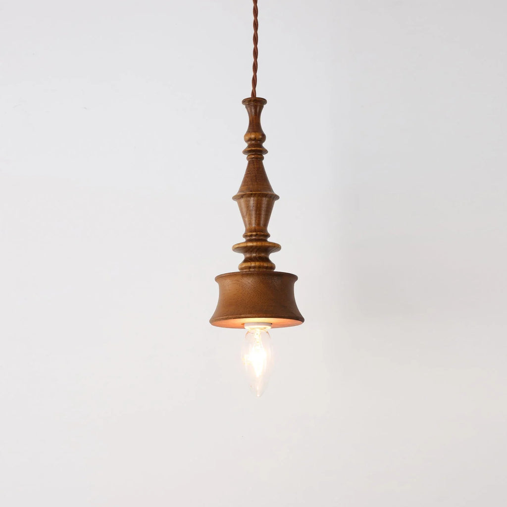 Pendant Lamp | Wood Body & E26/E27 Bulb Holder | 150 cm Cable