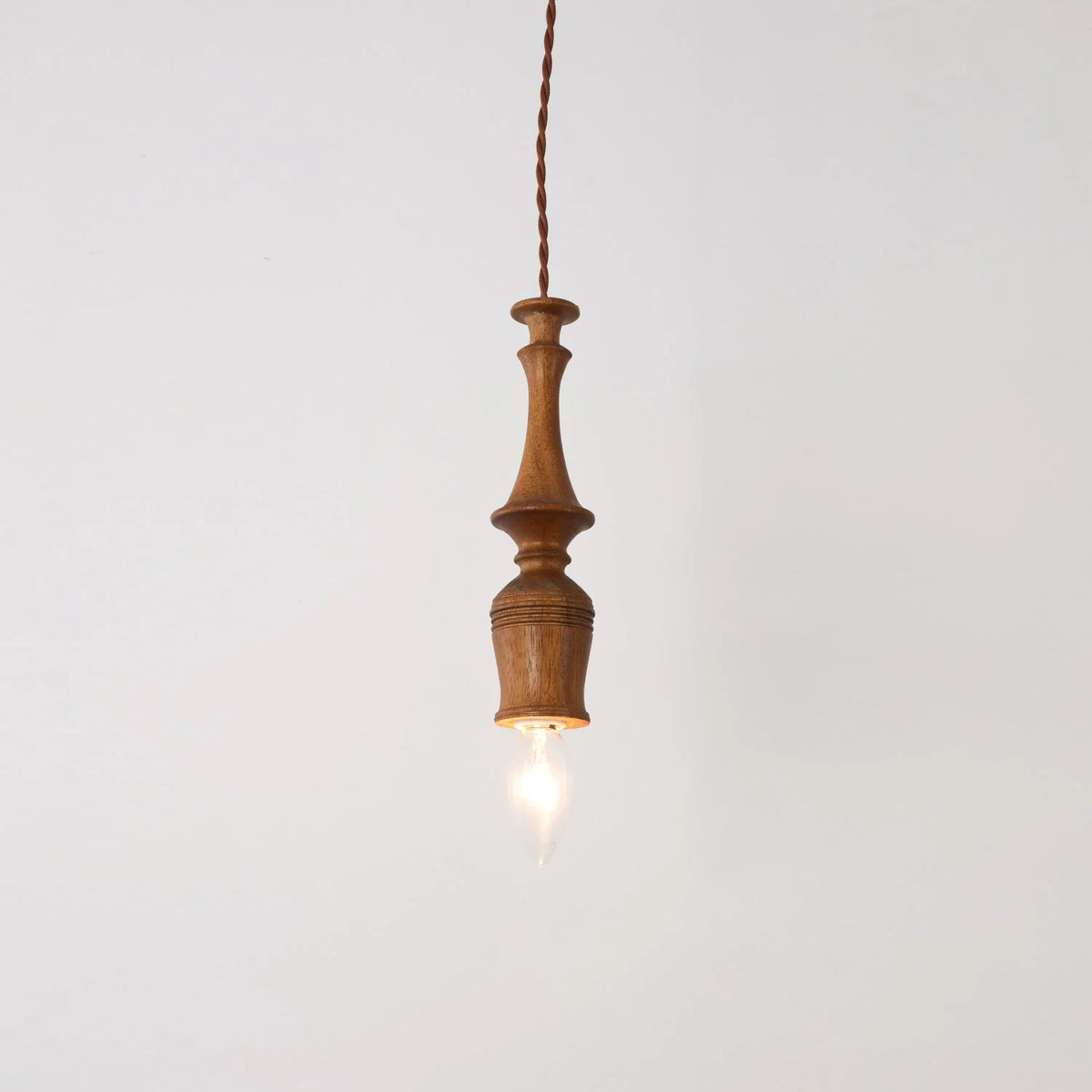 Pendant Lamp | Wood Body & E26/E27 Bulb Holder | 150 cm Cable