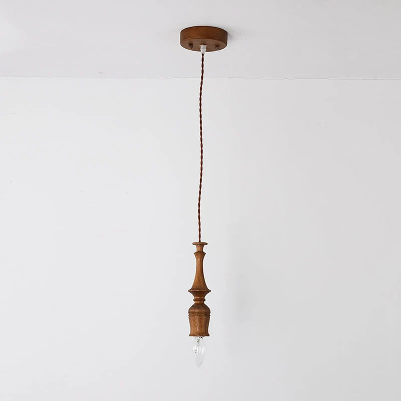 Pendant Lamp | Wood Body & E26/E27 Bulb Holder | 150 cm Cable