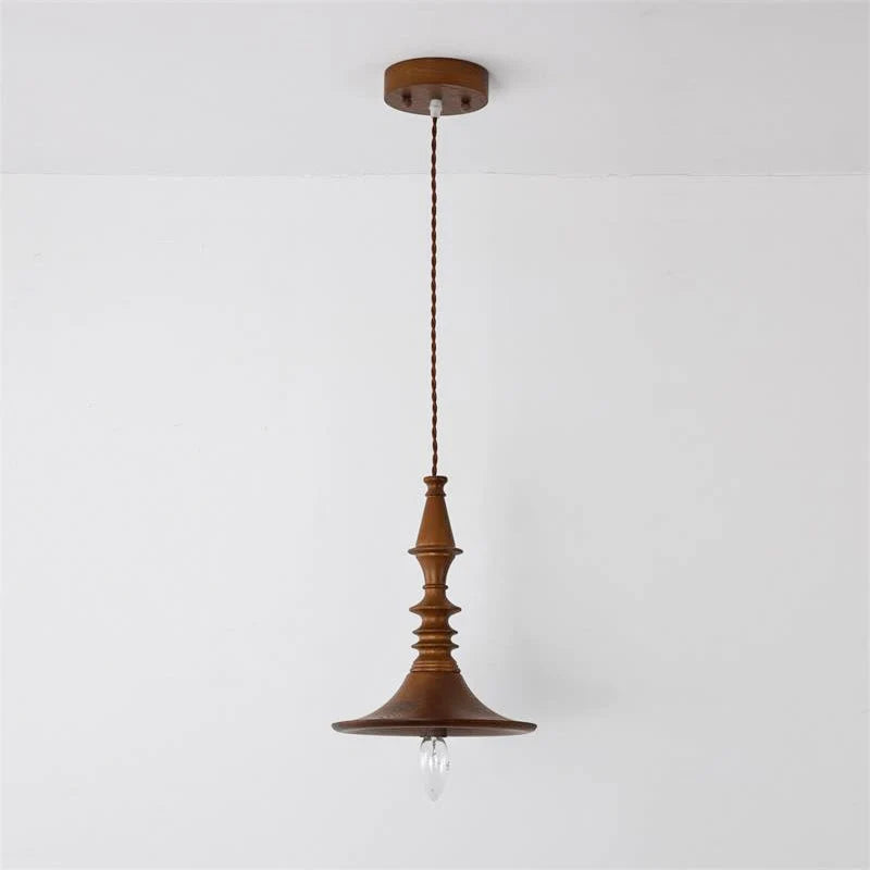Pendant Lamp | Wood Body & E26/E27 Bulb Holder | 150 cm Cable