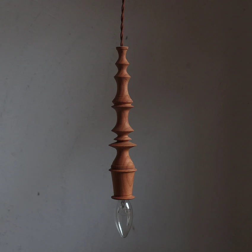 Pendant Lamp | Wood Body & E26/E27 Bulb Holder | 150 cm Cable