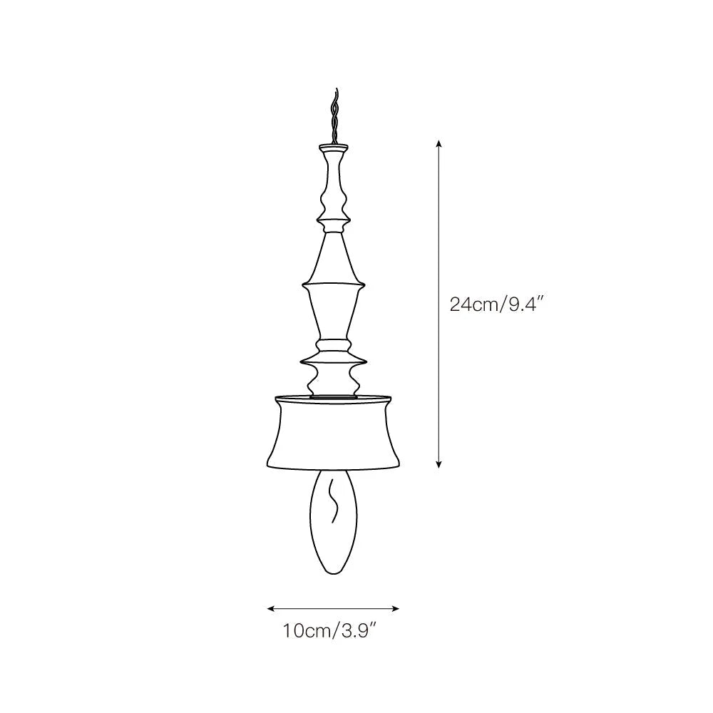 Pendant Lamp | Wood Body & E26/E27 Bulb Holder | 150 cm Cable