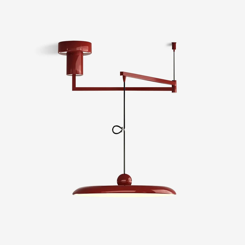 Pendant Light | Adjustable Arm, Round Shade & Integrated LED