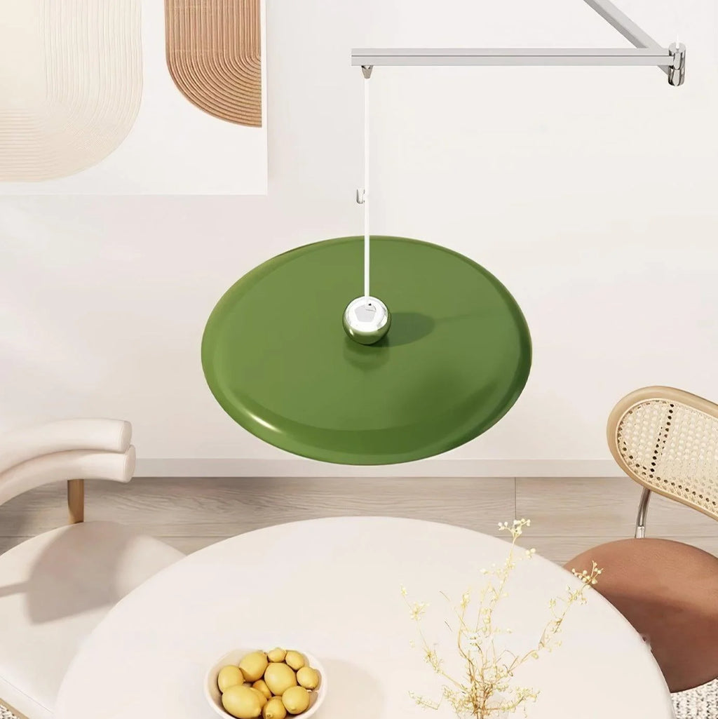 Pendant Light | Adjustable Arm, Round Shade & Integrated LED