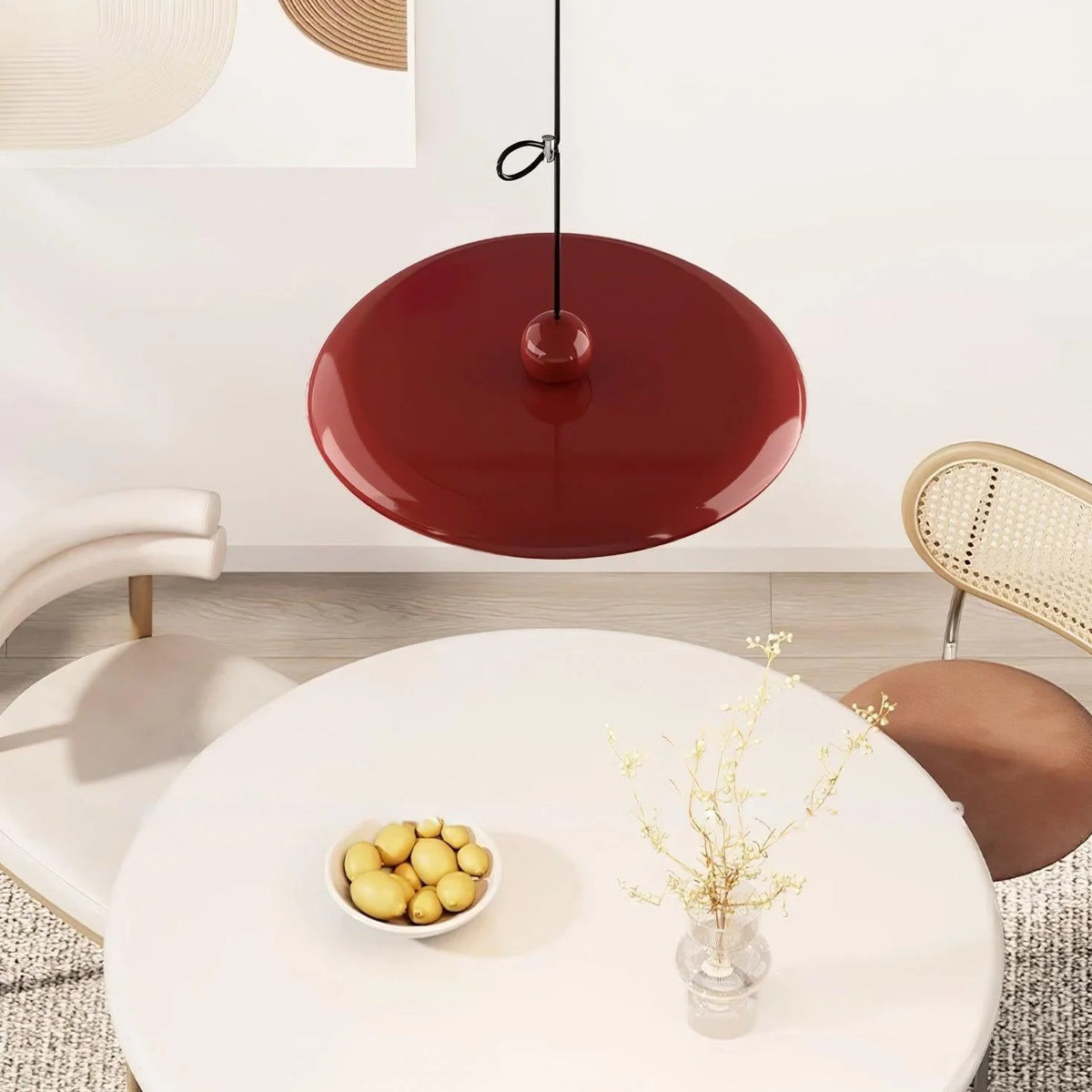 Pendant Light | Adjustable Arm, Round Shade & Integrated LED