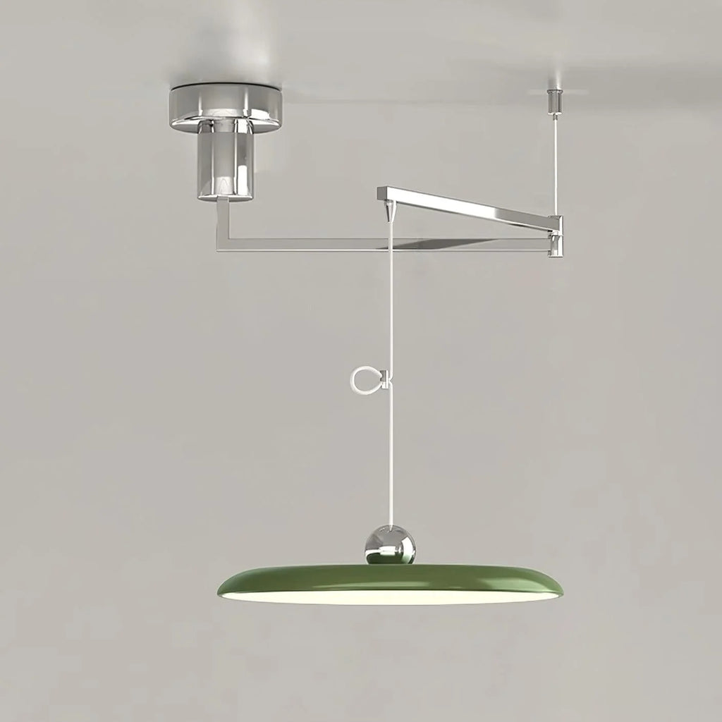 Pendant Light | Adjustable Arm, Round Shade & Integrated LED