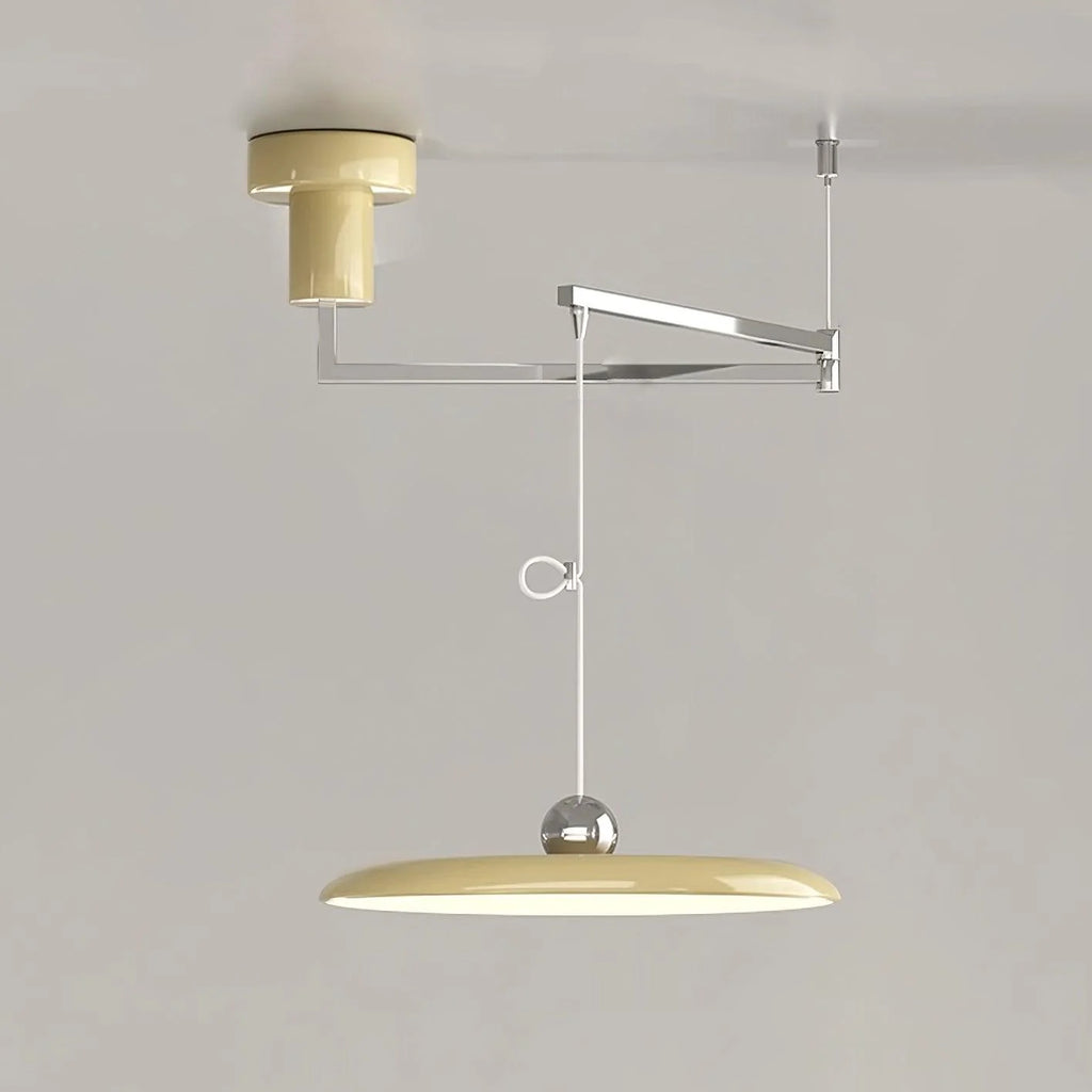 Pendant Light | Adjustable Arm, Round Shade & Integrated LED