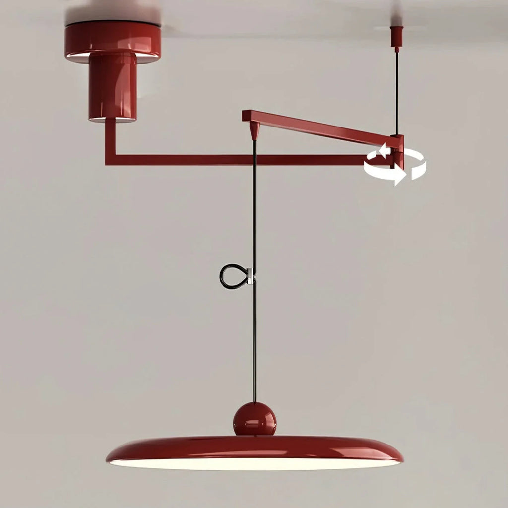 Pendant Light | Adjustable Arm, Round Shade & Integrated LED